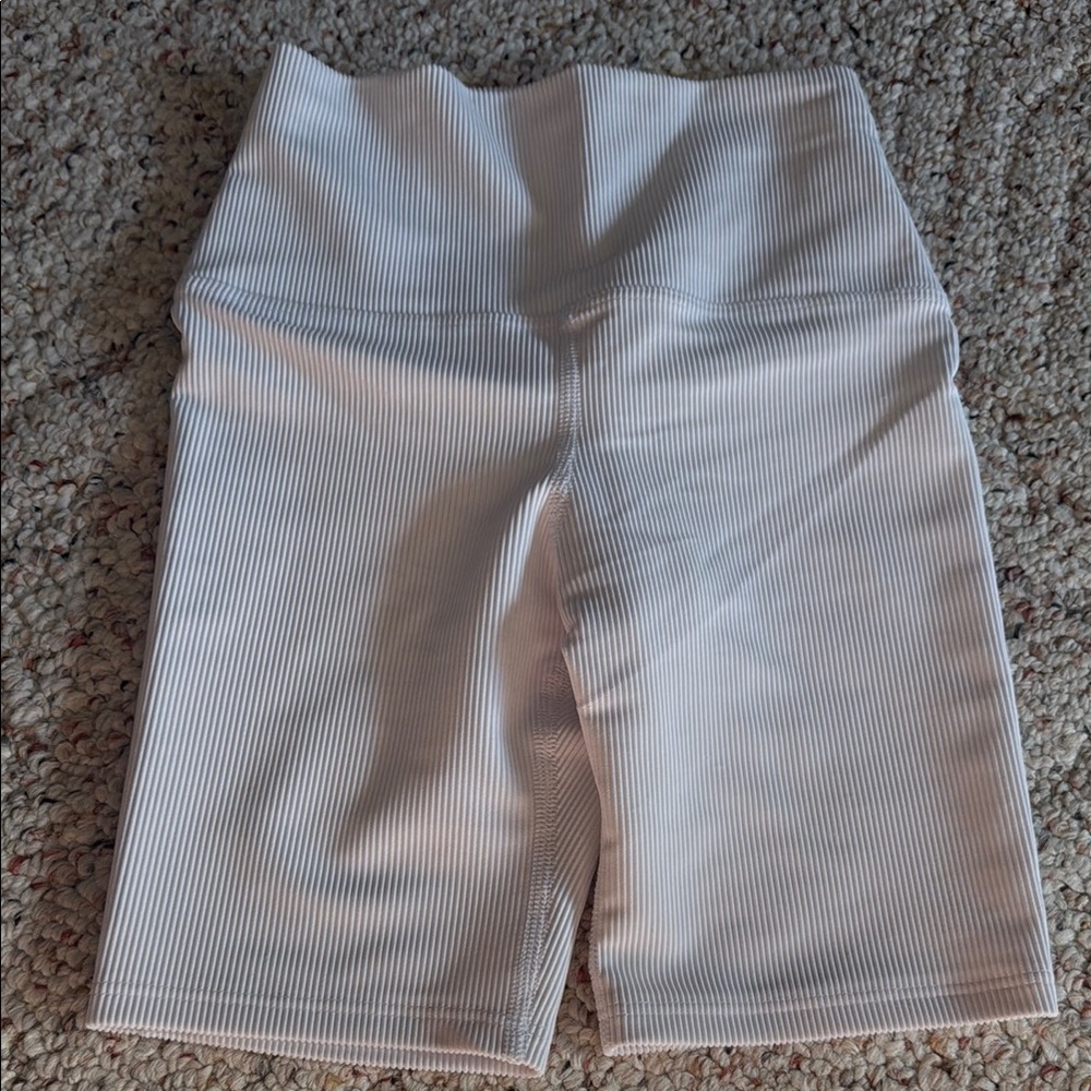 Five Dancewear White Girls Biker Shorts